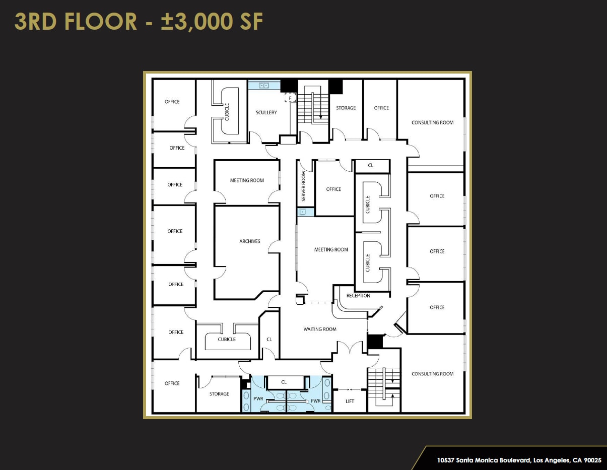 10537 Santa Monica Blvd, Los Angeles, CA à vendre Plan d’étage– Image 1 sur 4