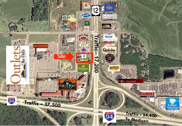 1280 Wisconsin Dells Pky, Wisconsin Dells, WI à vendre - Photo de l’immeuble – Image 2 sur 4