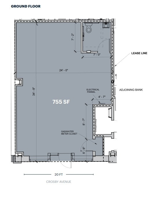 1765 Crosby Ave, Bronx, NY à louer Plan d’étage– Image 1 sur 1