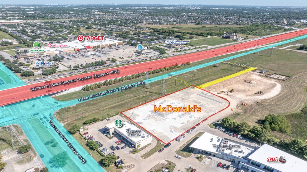 SEQ Beltway 8 & Pearland Pkwy, Houston, TX à vendre - Photo de l’immeuble – Image 3 sur 6