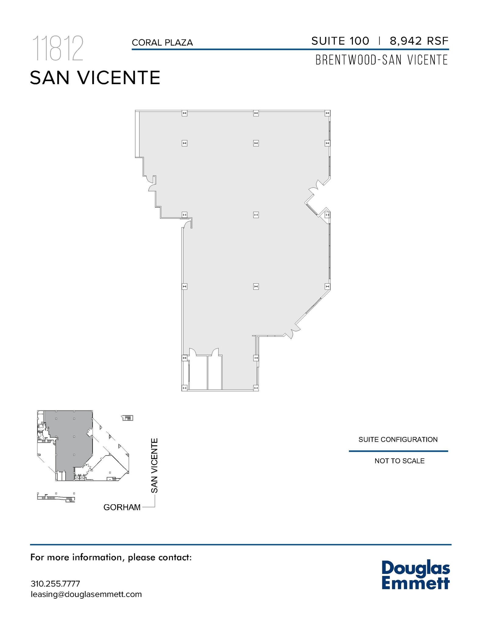 11812 W San Vicente Blvd, Los Angeles, CA à louer Plan d’étage– Image 1 sur 1