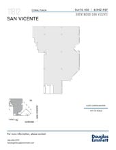 11812 W San Vicente Blvd, Los Angeles, CA à louer Plan d’étage– Image 1 sur 1