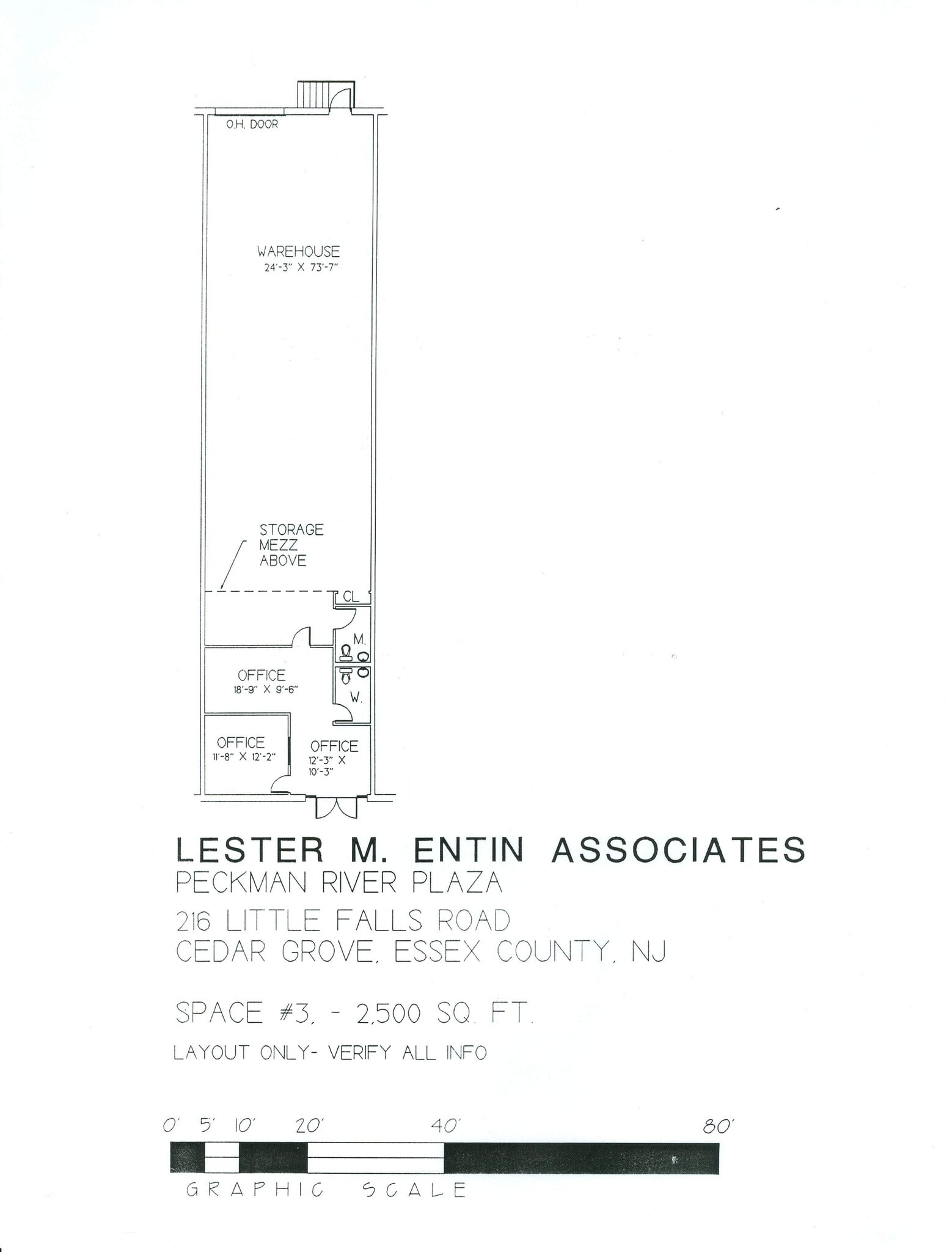 216 Little Falls Rd, Cedar Grove, NJ à louer Plan de site– Image 1 sur 1