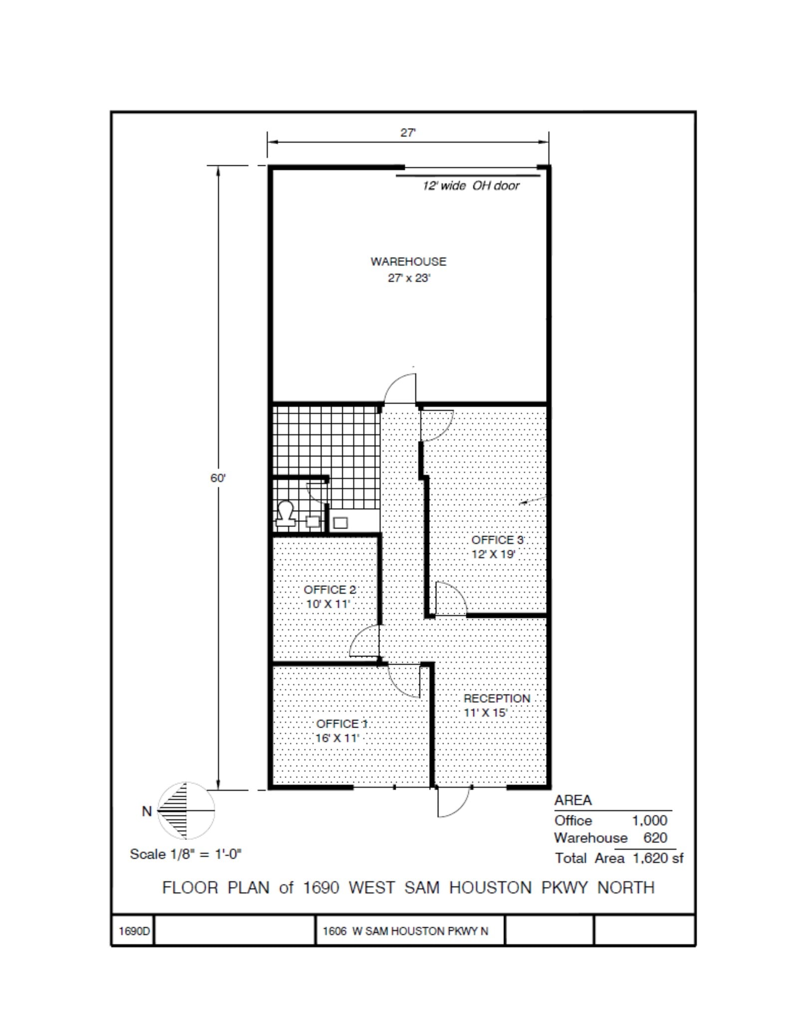 1700-1750 W Sam Houston Pky N, Houston, TX à louer Plan de site– Image 1 sur 1