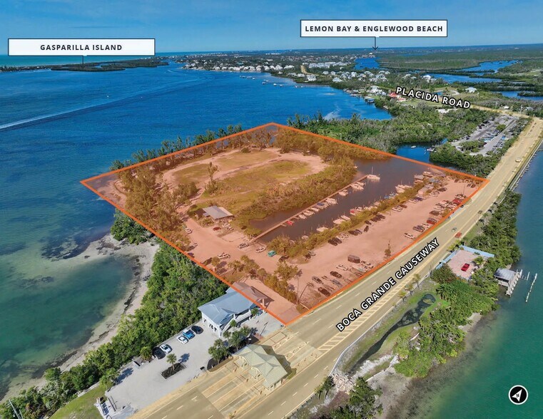6031 Boca Grande Cswy, Placida, FL à vendre - Aérien – Image 3 sur 4
