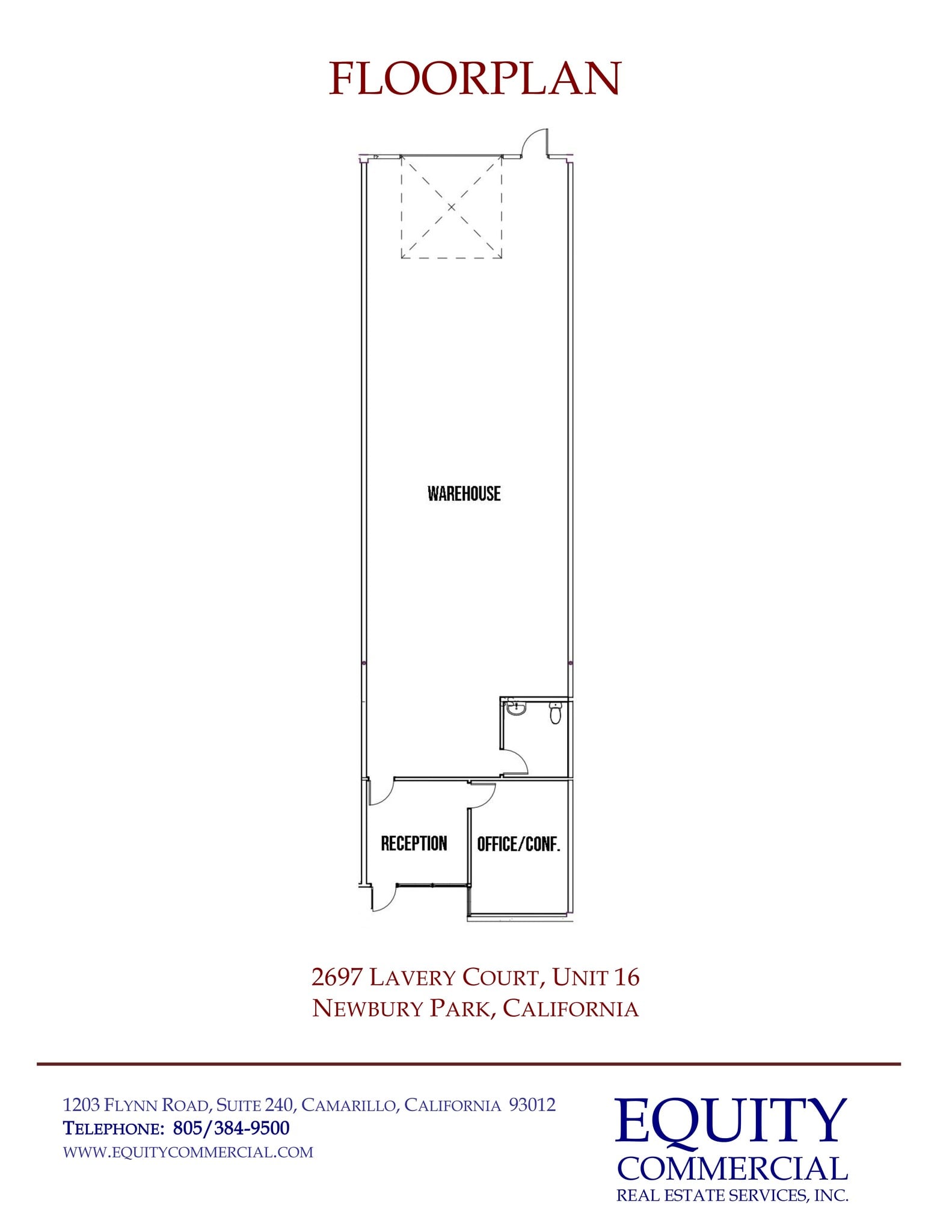 2697 Lavery Ct, Newbury Park, CA à louer Plan de site– Image 1 sur 1