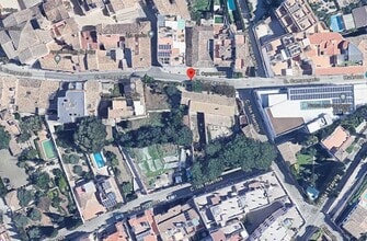 Cájar - Vue aérienne vue de carte