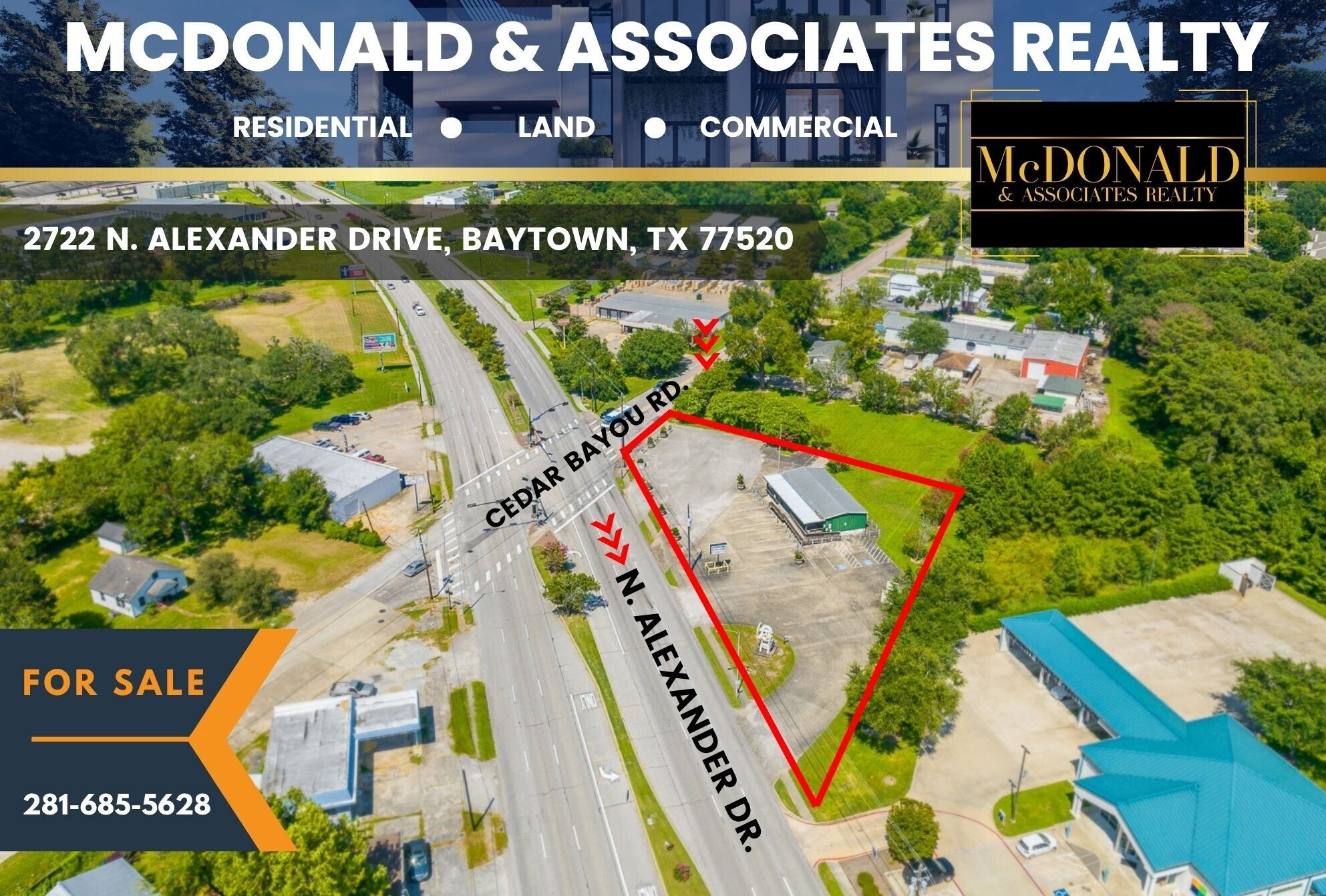 2724 N Alexander Dr, Baytown, TX à vendre Photo de l’immeuble– Image 1 sur 11