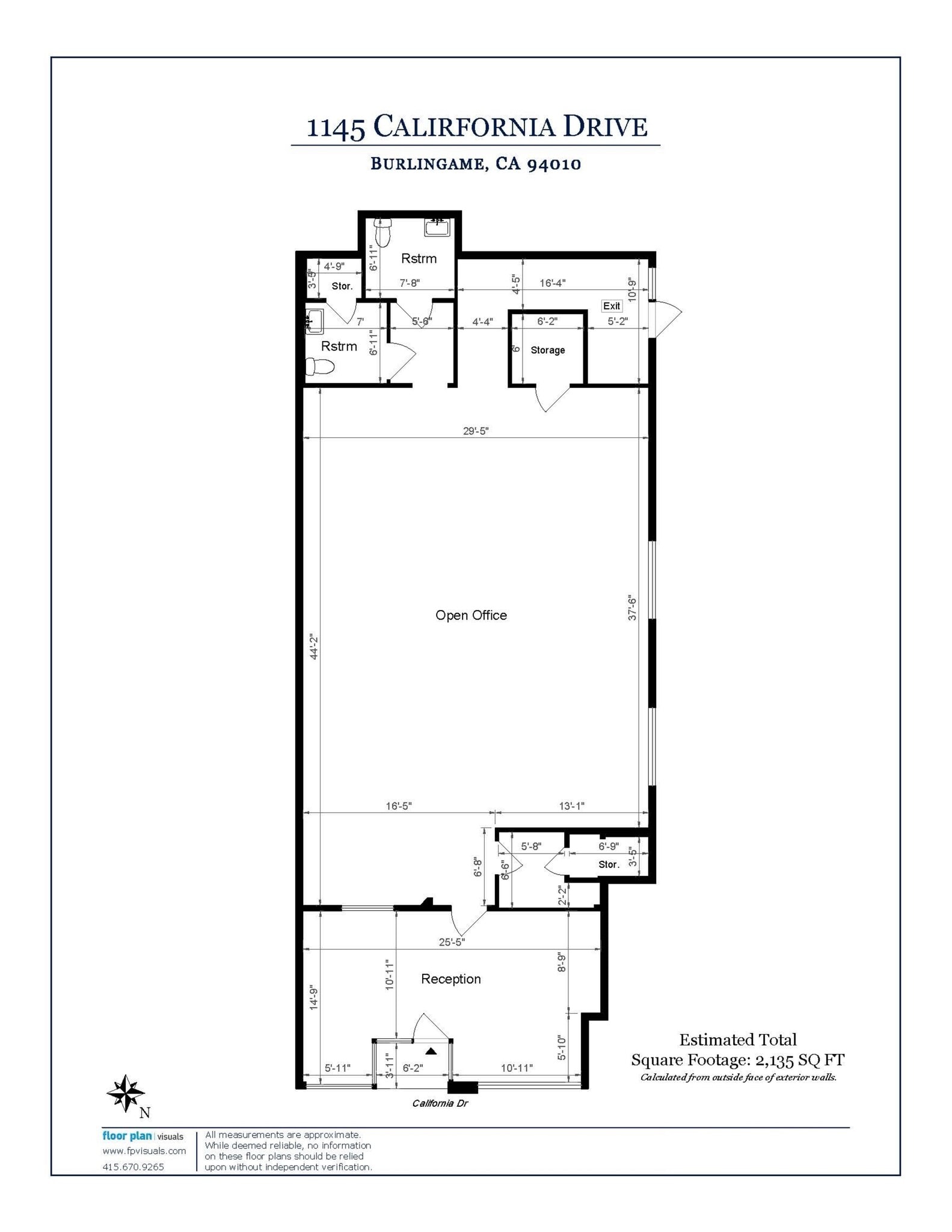 1145 California Dr, Burlingame, CA à louer Plan de site– Image 1 sur 24