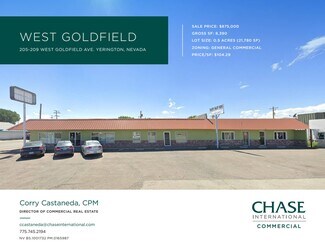 Plus de détails pour 205 W Goldfield Ave, Yerington, NV - Local commercial à vendre