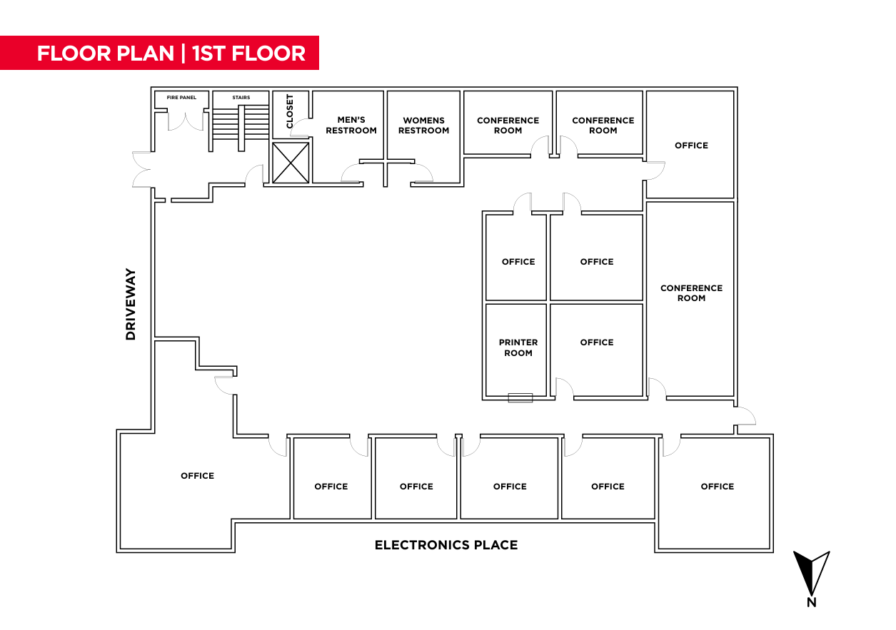 4520 Electronics Pl, Los Angeles, CA à louer Plan d’étage– Image 1 sur 2