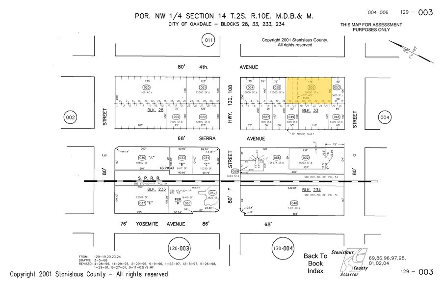 151 S Sierra Ave, Oakdale, CA à vendre - Plan cadastral – Image 1 sur 43