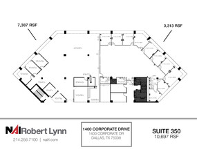 1400 Corporate Dr, Irving, TX à louer Plan d’étage– Image 1 sur 1