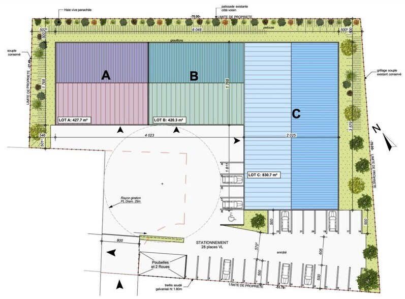 Local d'activités dans Guéreins à vendre - Plan de site – Image 3 sur 3