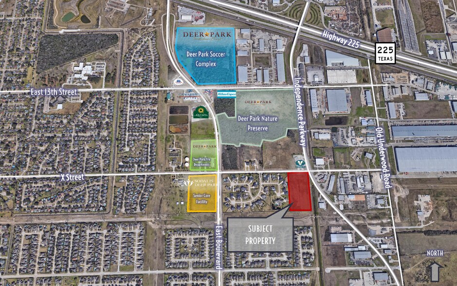 X St, Deer Park, TX à vendre - Aérien – Image 1 sur 2