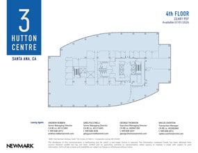 3 Hutton Centre Dr, Santa Ana, CA à louer Plan d’étage– Image 1 sur 2