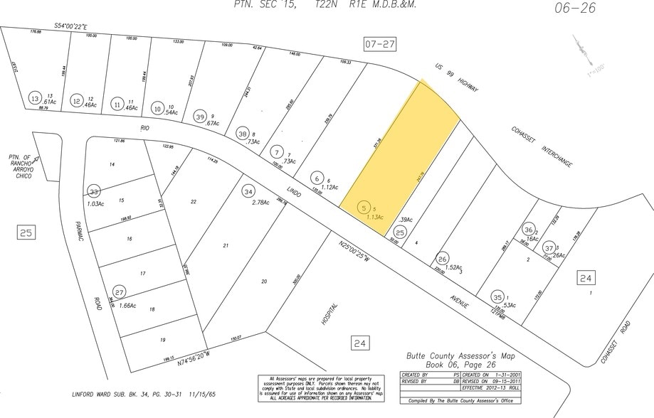 650 Rio Lindo Ave, Chico, CA à vendre - Plan cadastral – Image 3 sur 15