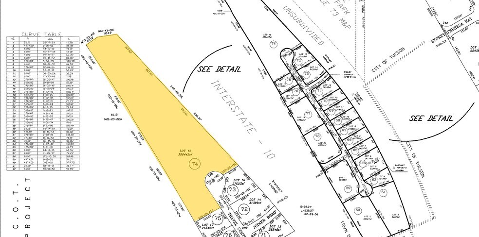 6260 N Travel Center Rd, Tucson, AZ à louer - Plan cadastral – Image 2 sur 13