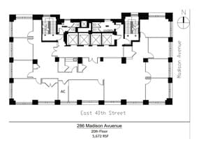 286 Madison Ave, New York, NY à louer Plan de site– Image 1 sur 1