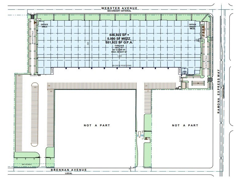 Ramona Expressway & Webster Avenue, Perris, CA à louer - Plan de site – Image 2 sur 2