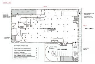 1336 Post St, San Francisco, CA à louer Plan d’étage– Image 1 sur 1
