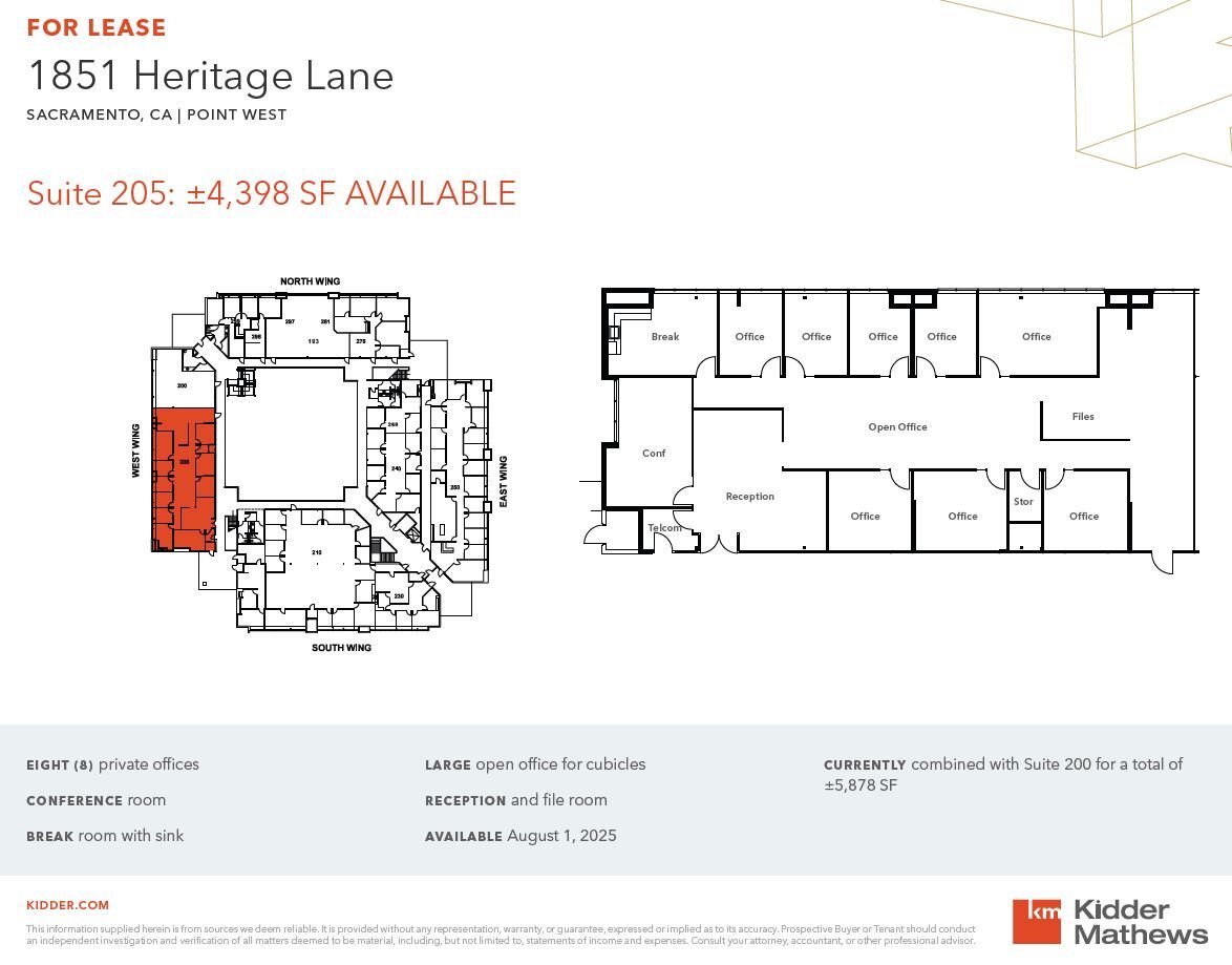 1851 Heritage Ln, Sacramento, CA à louer Plan d’étage– Image 1 sur 1