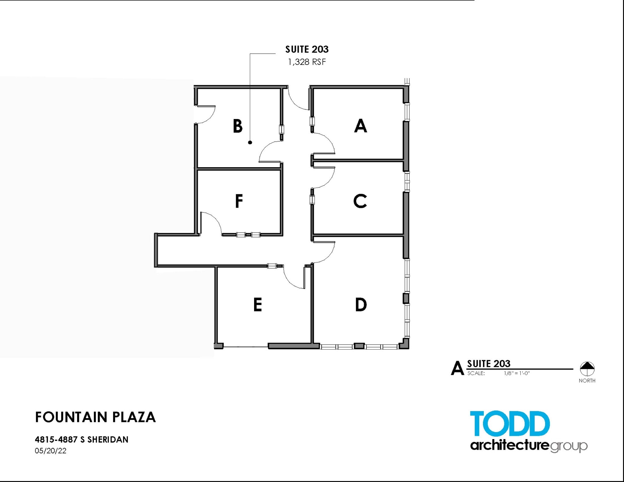 4815-4821 S Sheridan Rd, Tulsa, OK à louer Plan d’étage– Image 1 sur 2