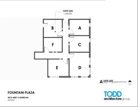 4815-4821 S Sheridan Rd, Tulsa, OK à louer Plan d’étage– Image 1 sur 2