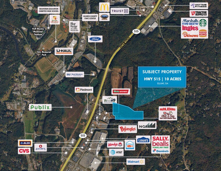 25 Highland Crossing / 515 hwy, Ellijay, GA à vendre - Photo de l’immeuble – Image 1 sur 1