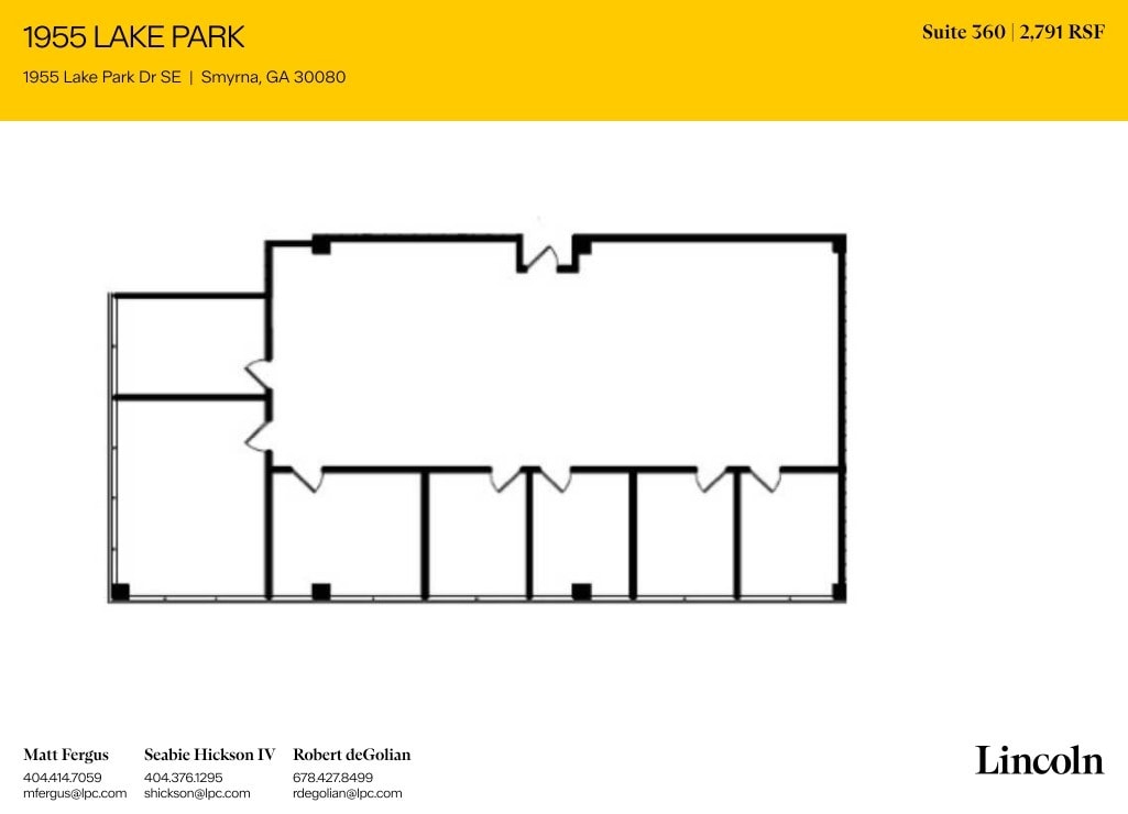 1955 Lake Park Dr SE, Smyrna, GA à louer Plan d’étage– Image 1 sur 1