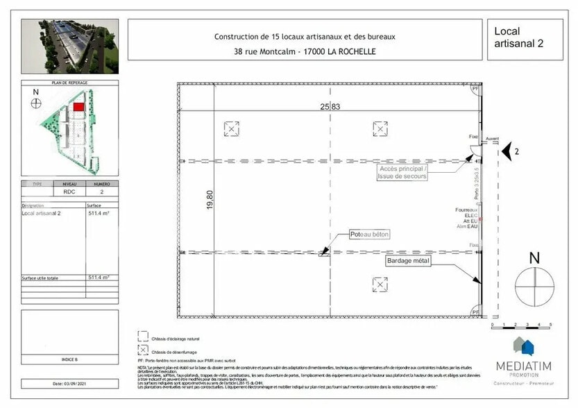 Industriel/Logistique dans La Rochelle à vendre - Plan de site – Image 3 sur 4
