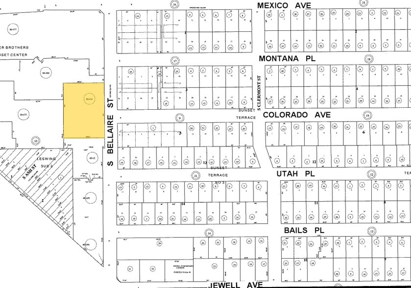 1777 S Bellaire St, Denver, CO à louer - Plan cadastral – Image 2 sur 4