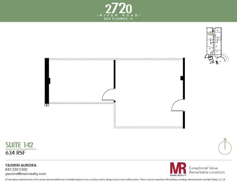 2720 S River Rd, Des Plaines, IL à louer Plan d’étage– Image 1 sur 1