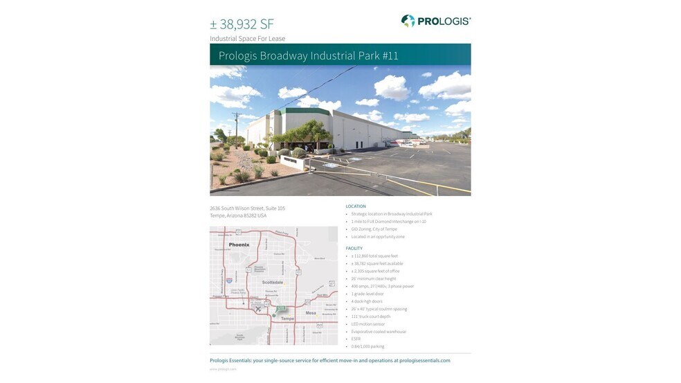 2636 S Wilson St, Tempe, AZ à louer - Plan de site – Image 2 sur 3