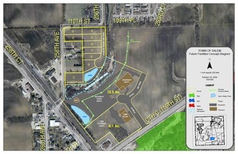 254th Ct, Trevor, WI - VUE AÉRIENNE vue de carte