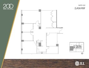 200 W Jackson Blvd, Chicago, IL à louer Plan d’étage– Image 2 sur 2