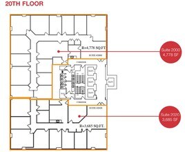 633 6th Ave SW, Calgary, AB à louer Plan d’étage– Image 1 sur 1