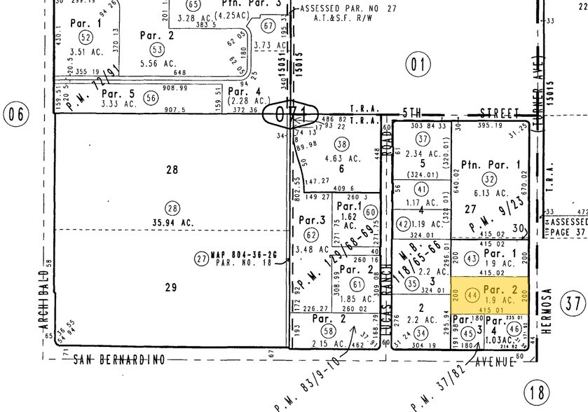 9624-9634 Hermosa Ave, Rancho Cucamonga, CA à louer - Plan cadastral – Image 3 sur 18