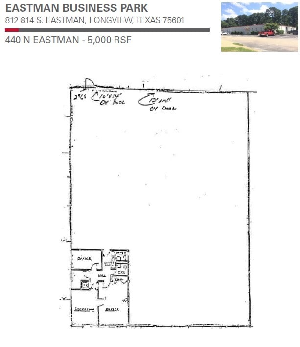 440 N Eastman Rd, Longview, TX à louer Plan d’étage– Image 1 sur 1