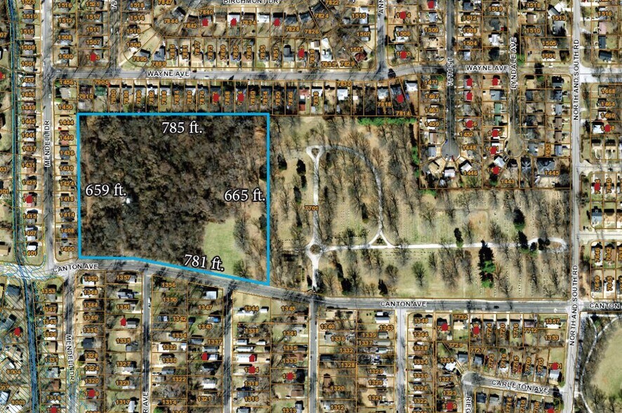 7701 Canton Ave, University City, MO à vendre - Aérien – Image 2 sur 2