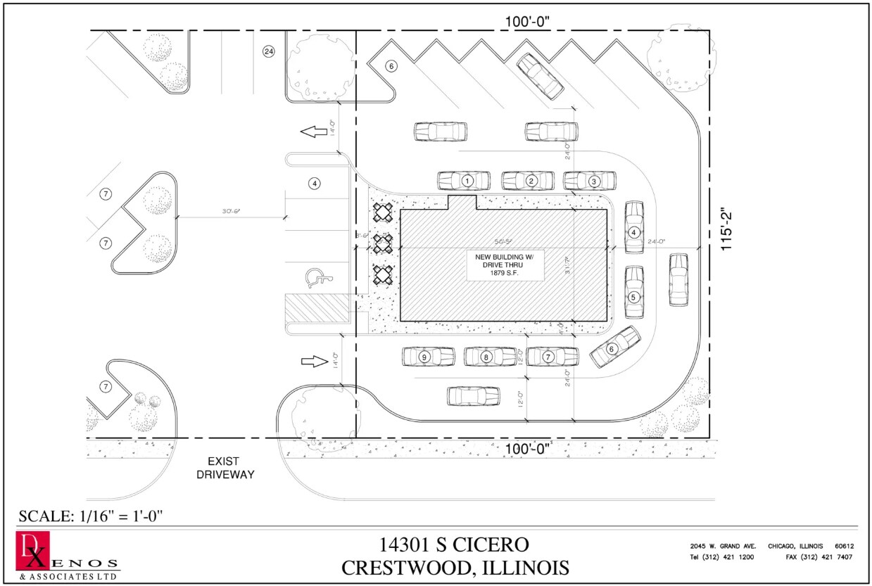 14321 Cicero Ave, Crestwood, IL à louer Plan cadastral– Image 1 sur 5