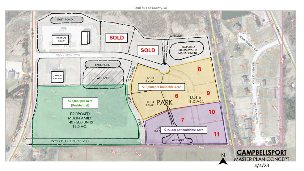 00 Industrial Pky, Campbellsport, WI à vendre - Plan de site – Image 2 sur 5