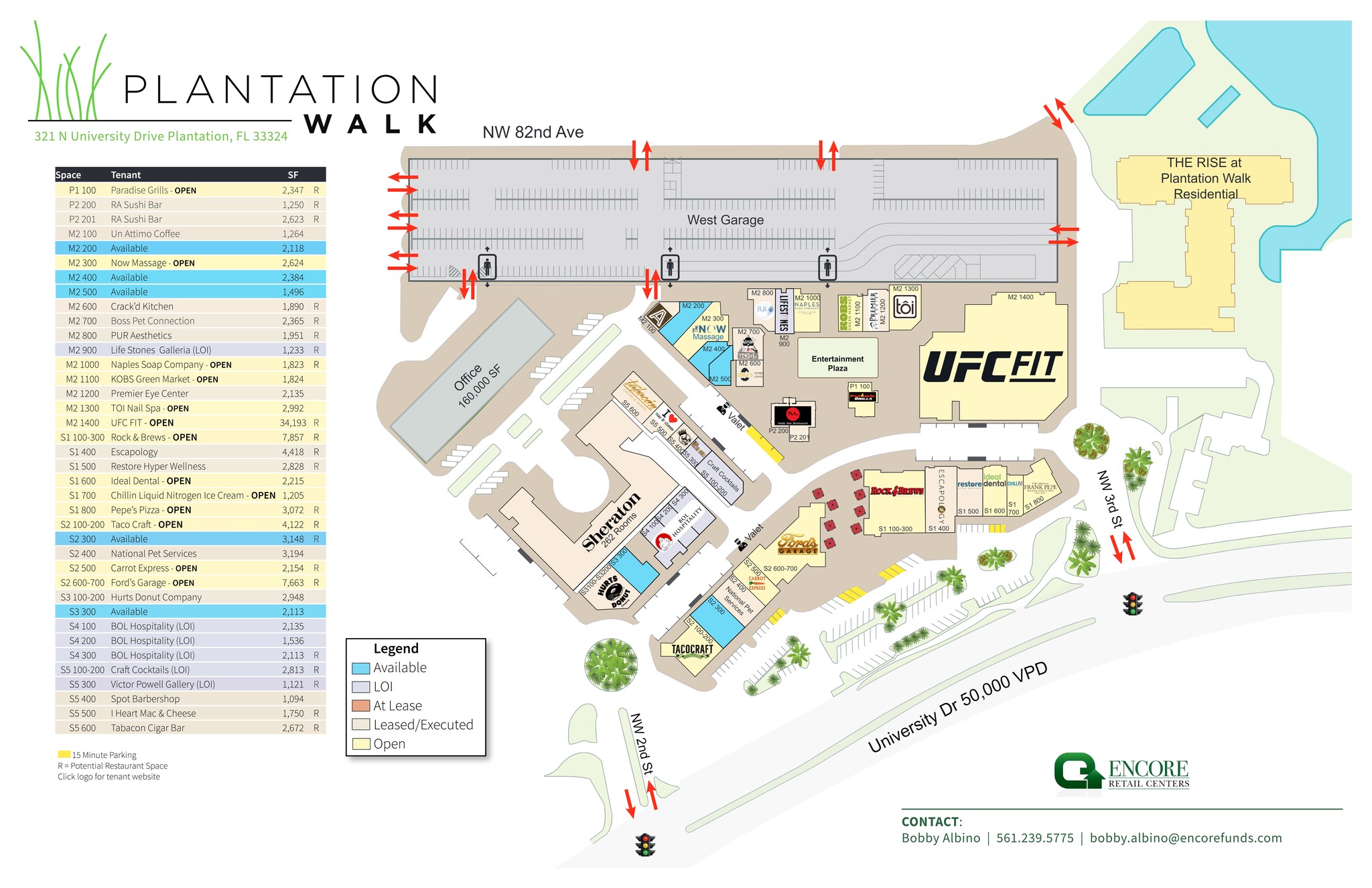 261 N University Dr, Plantation, FL à louer Plan de site– Image 1 sur 1