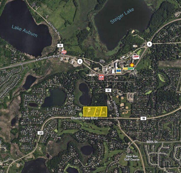 1720 Church Lake Blvd, Victoria, MN à vendre - Aérien – Image 1 sur 2