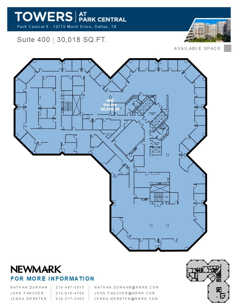 12750 Merit Dr, Dallas, TX à louer Plan d’étage– Image 1 sur 2