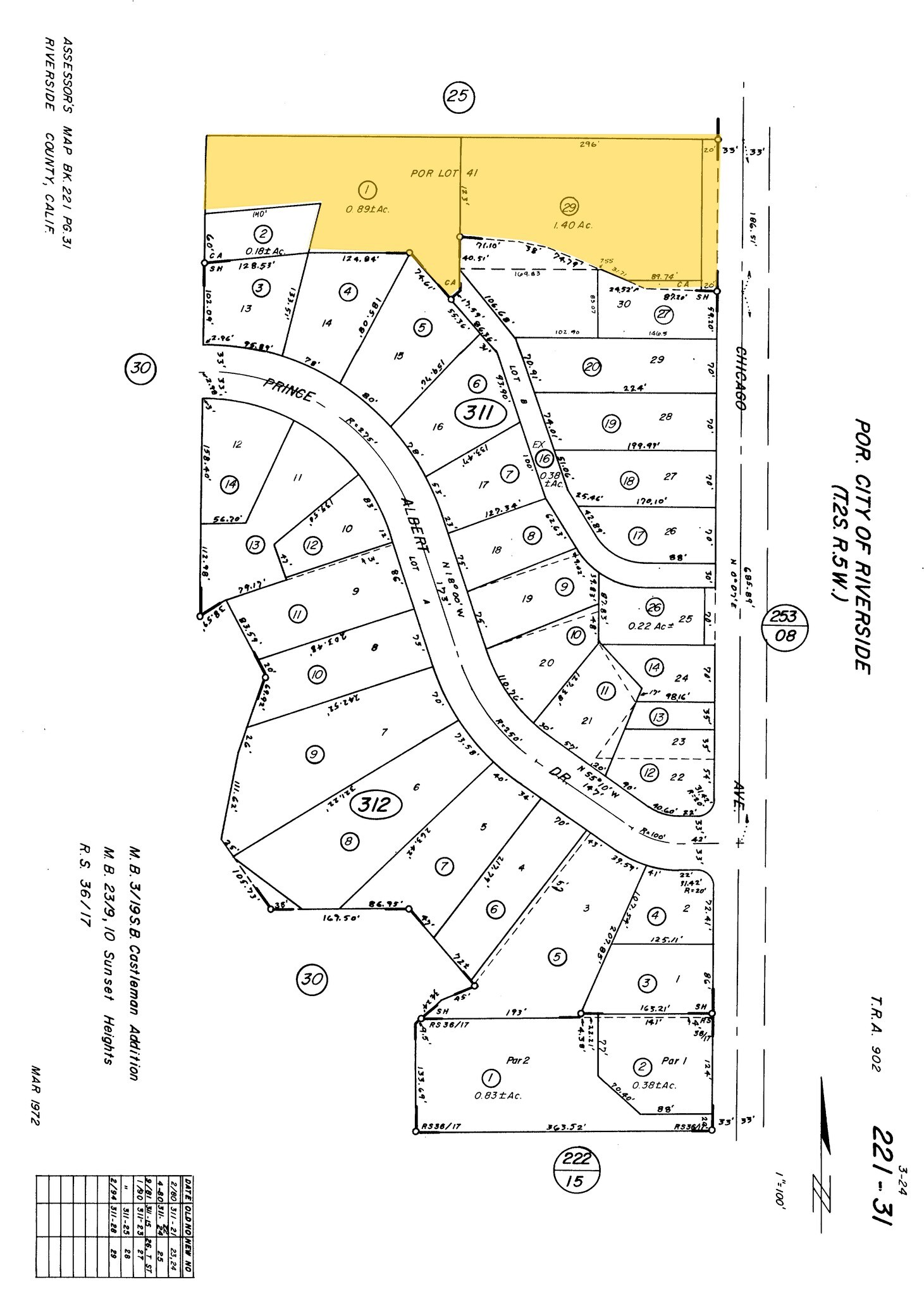 4785 Chicago Ave, Riverside, CA à vendre Plan cadastral– Image 1 sur 2