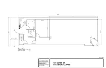 813 Noyes St, Evanston, IL à louer Plan d’étage– Image 1 sur 1