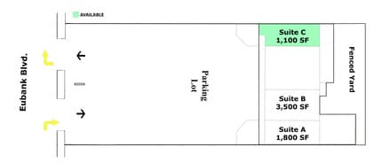 1616 Eubank Blvd NE, Albuquerque, NM à louer Plan de site– Image 2 sur 3
