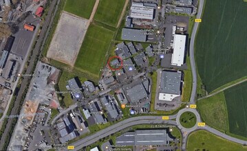 Clermont-Ferrand - Vue aérienne vue de carte