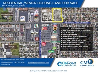 Plus de détails pour 1060 W 4th St, Ontario, CA - Terrain à vendre